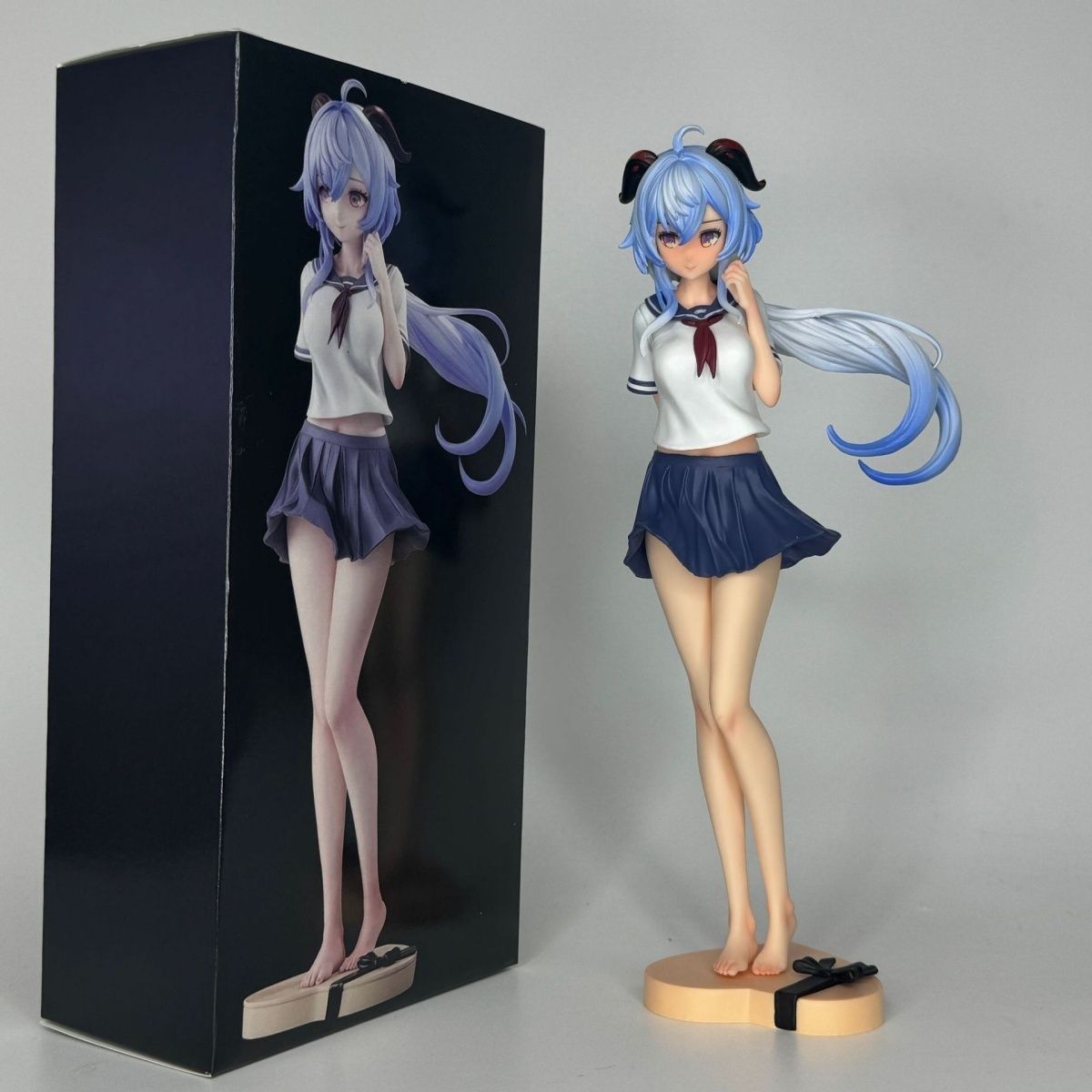 Desk Setup Editing - 25CMJK Confession Ganyu Beautiful Anime Peripheral