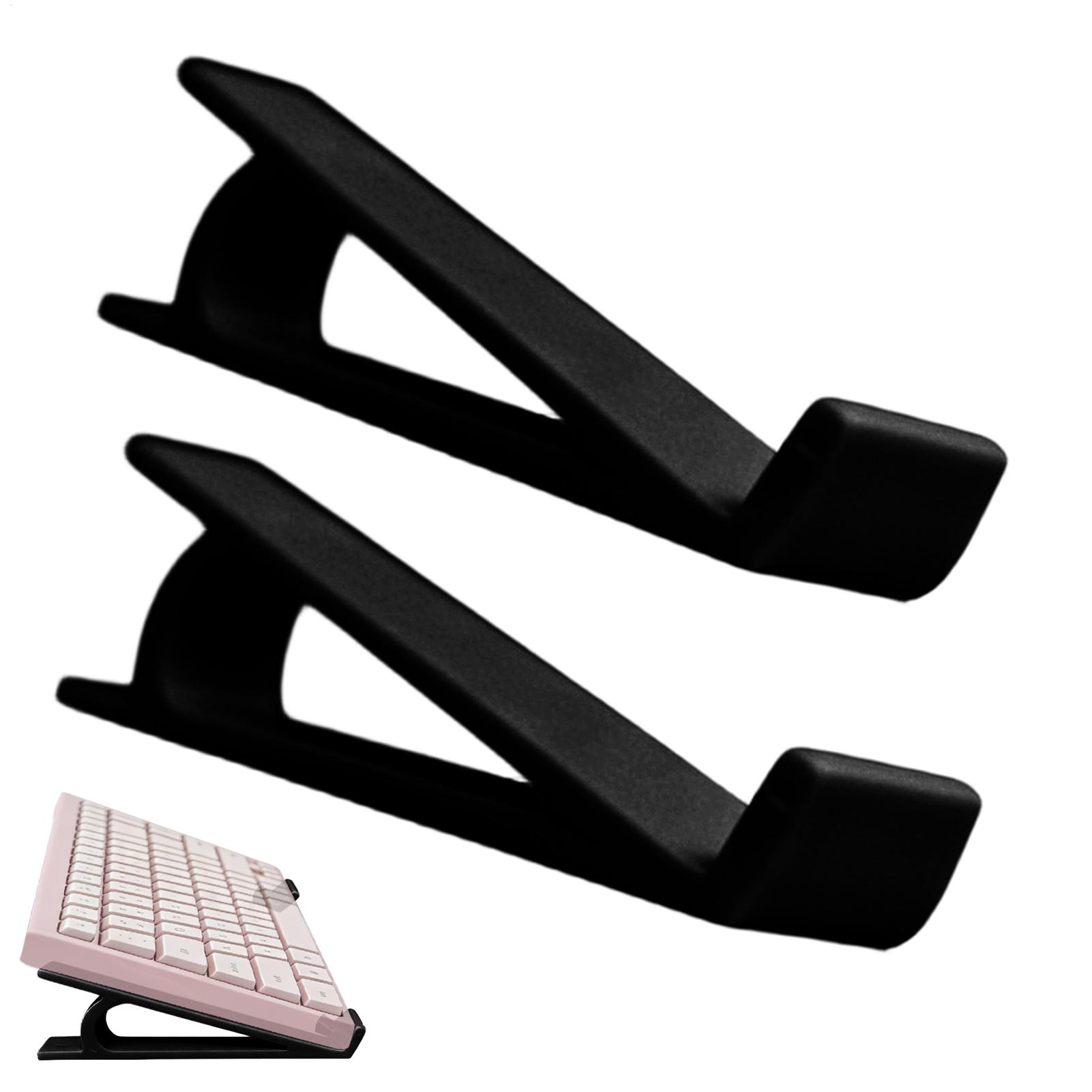 Desk Setup Home Office - Ergonomic Non Slip Keyboard Riser 2Pcs