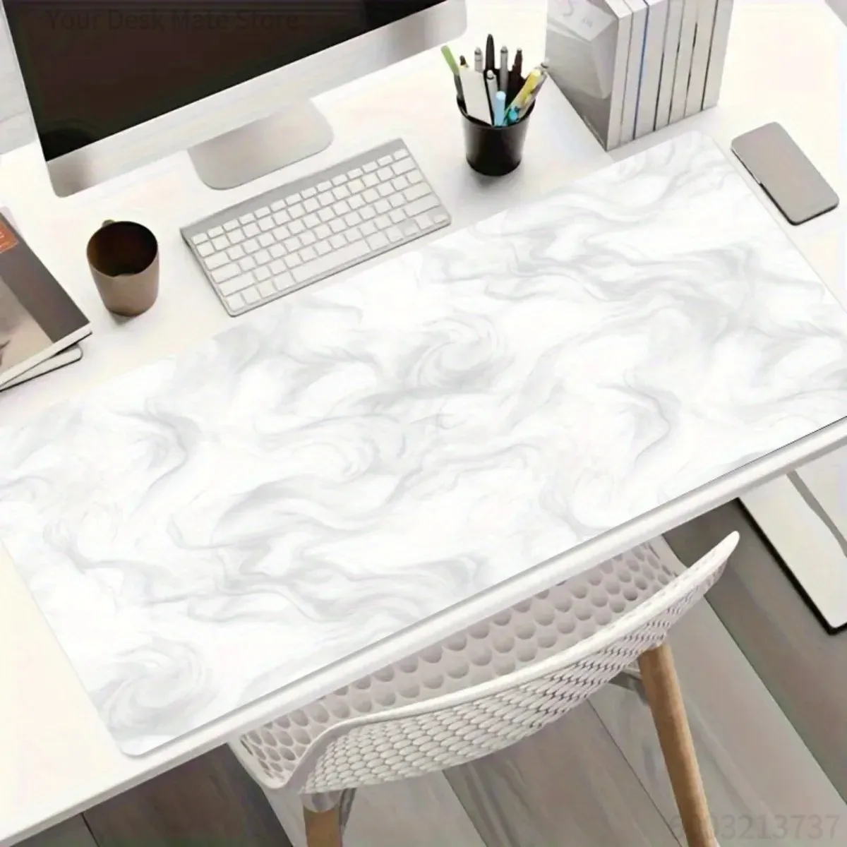Desk Setup Laptop And Pc - Modern Light Luxury Rubber Mouse Pad