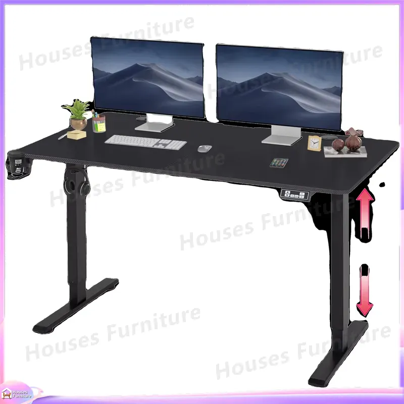 Desk Setup Laptop And Pc - Large Gaming Computer Desk with RGB