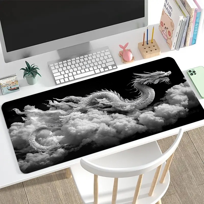 Black and White Dragon Gaming  - огляд і ціна Desk Setup Laptop And Pc