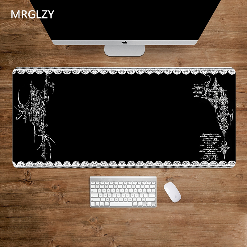 Mouse Pad Dark Style Lace Edge - огляд і ціна Desk Setup Dark