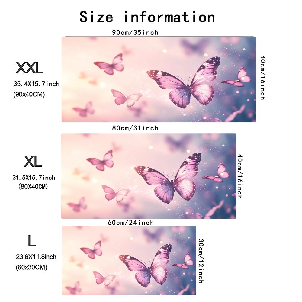 Watercolor Pink Butterfly Larg - огляд і ціна Desk Setup Laptop And Pc