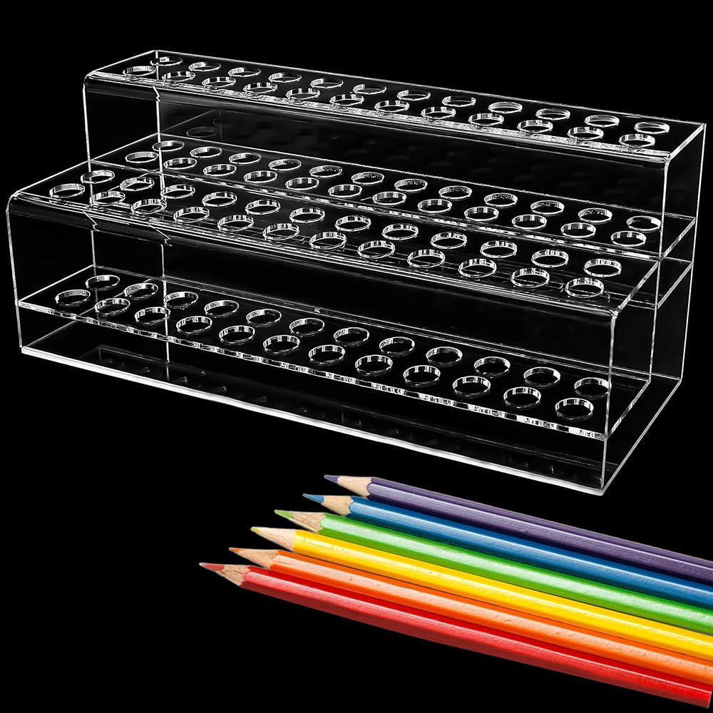 Transparent Acrylic Pen Holder - огляд і ціна Desk Setup Home Office