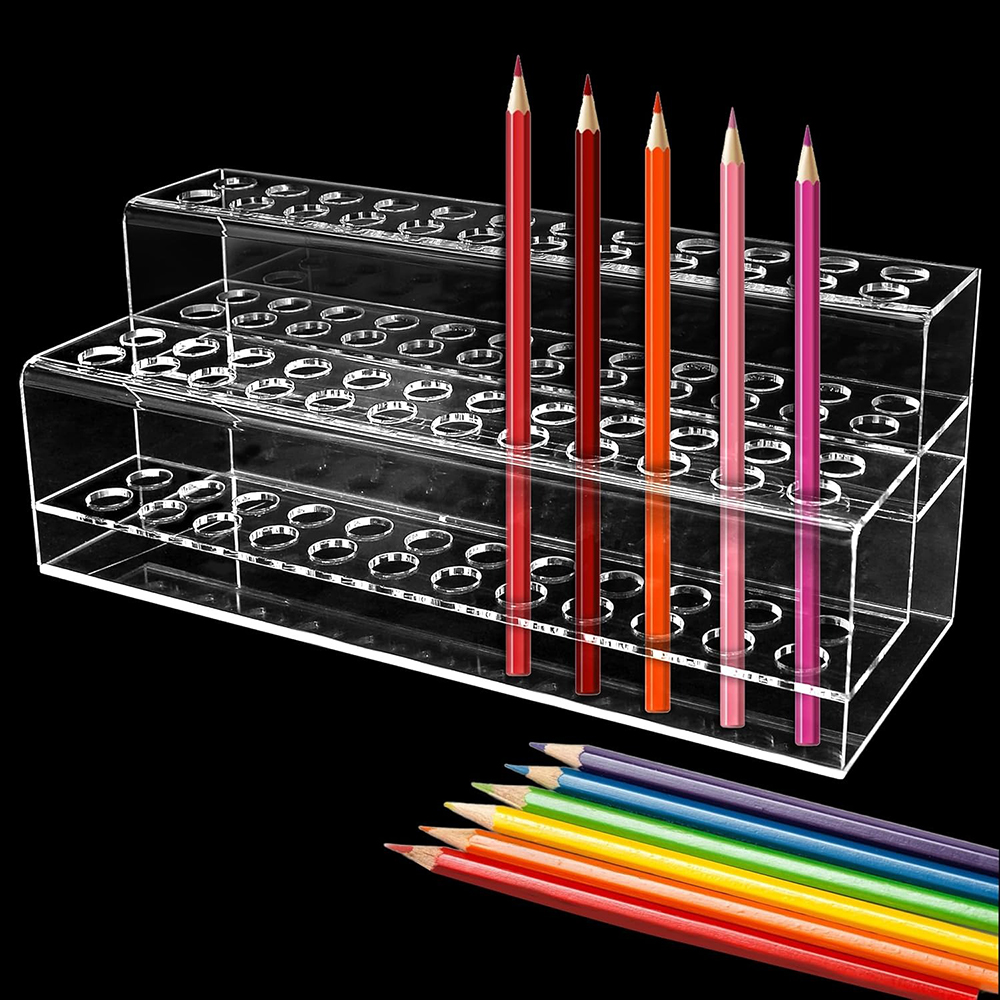 Transparent Acrylic Pen Holder - огляд і ціна Desk Setup Home Office