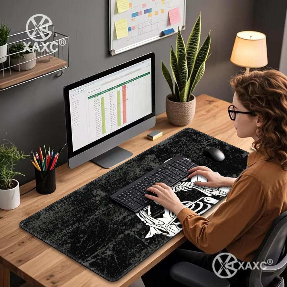Skull Mouse Pad Dark Ink Desk  - огляд і ціна Desk Setup Dark