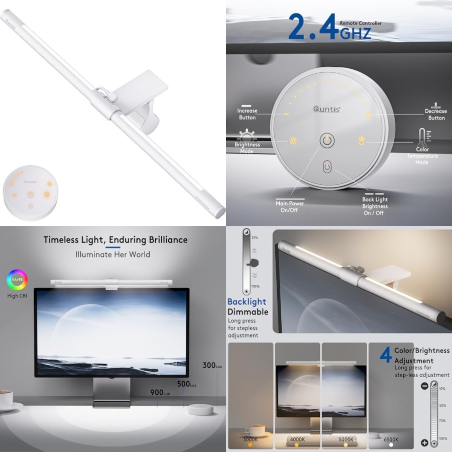 Monitor Light Bar with Remote, - огляд і ціна Desk Setup Home Office