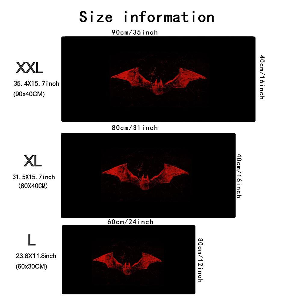 Dark Red Bat Pattern Large Gam - огляд і ціна Desk Setup Red