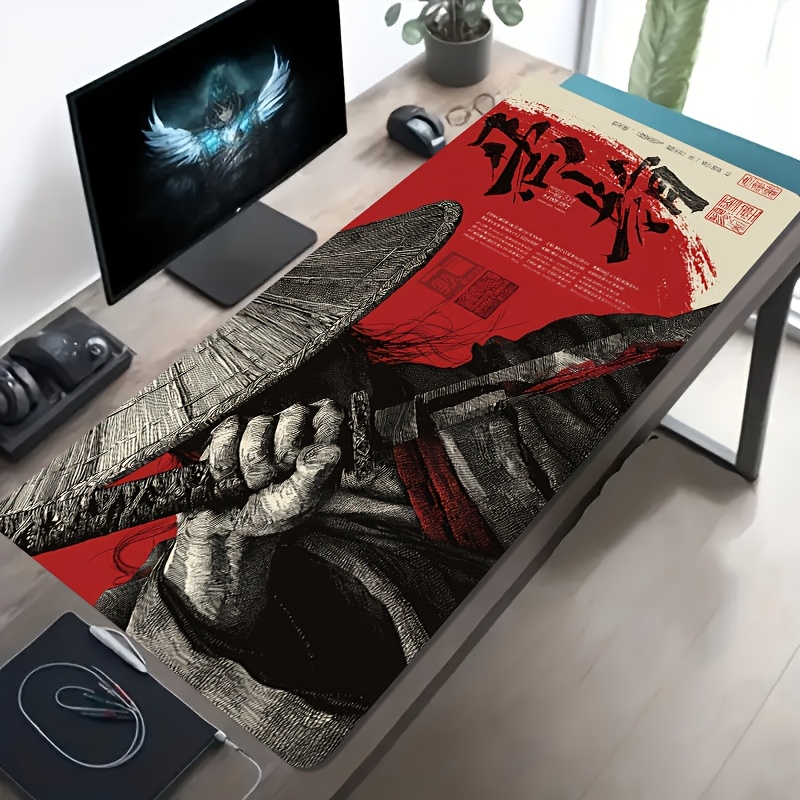 XXL Red Black Samurai Warrior  - огляд і ціна Desk Setup Red