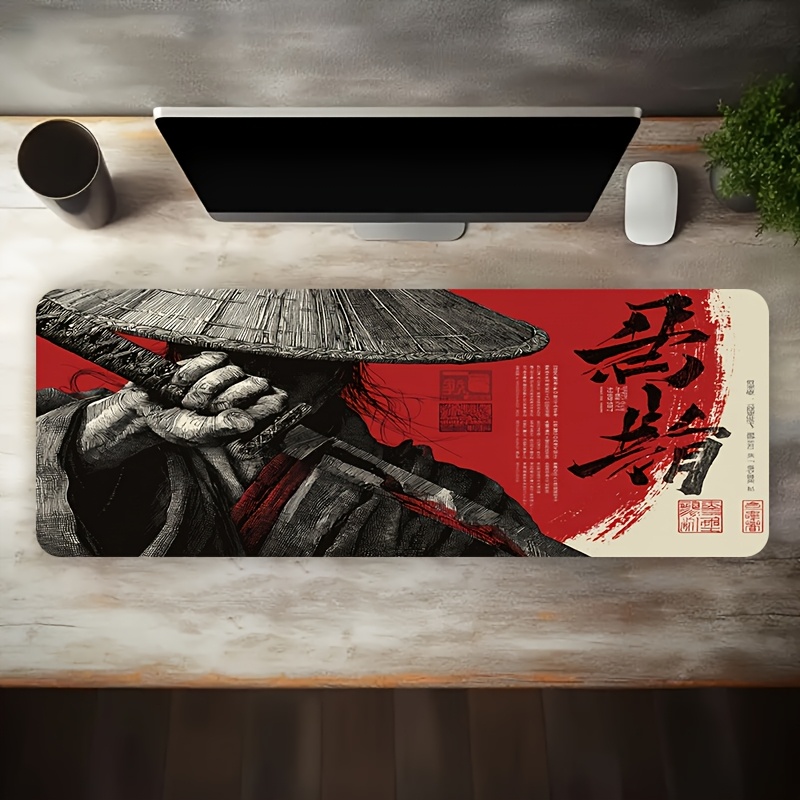 XXL Red Black Samurai Warrior  - огляд і ціна Desk Setup Red