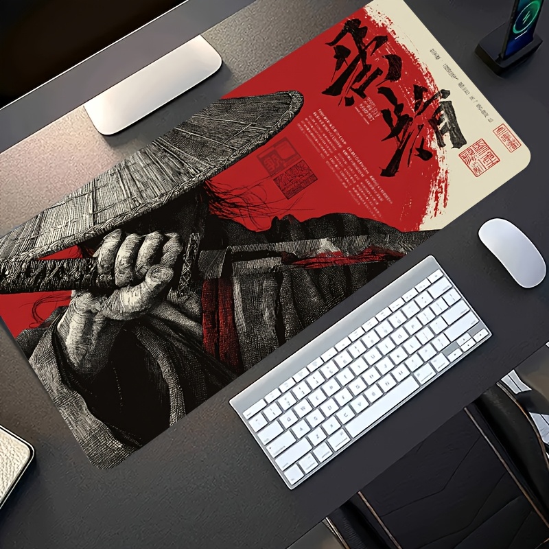 XXL Red Black Samurai Warrior  - огляд і ціна Desk Setup Red