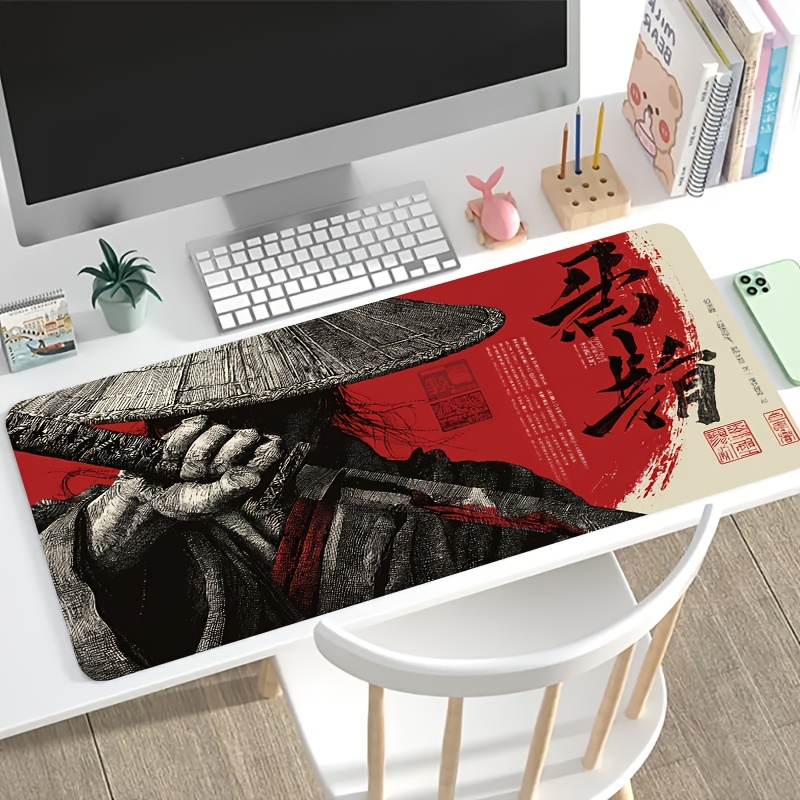 XXL Red Black Samurai Warrior  - огляд і ціна Desk Setup Red