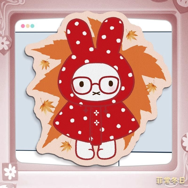 Anime Miffy Leather Mouse Pad  - огляд і ціна Desk Setup Editing