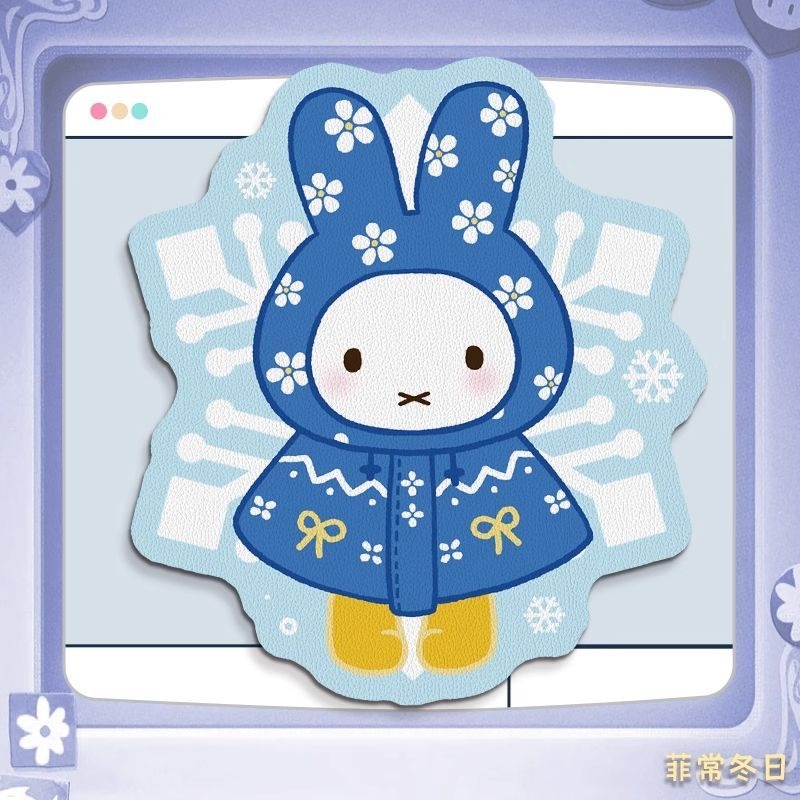 Anime Miffy Leather Mouse Pad  - огляд і ціна Desk Setup Editing