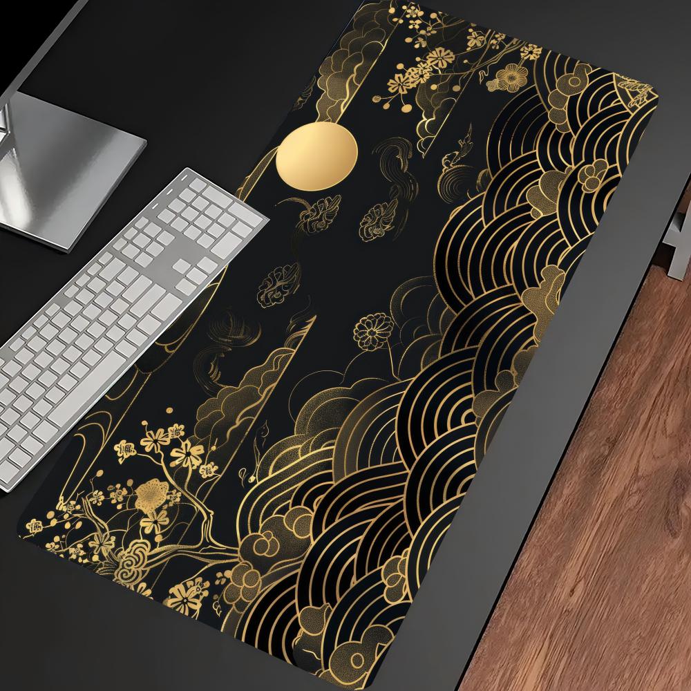 Japanese Golden Wave Moon Koi  - огляд і ціна Desk Setup Laptop And Pc
