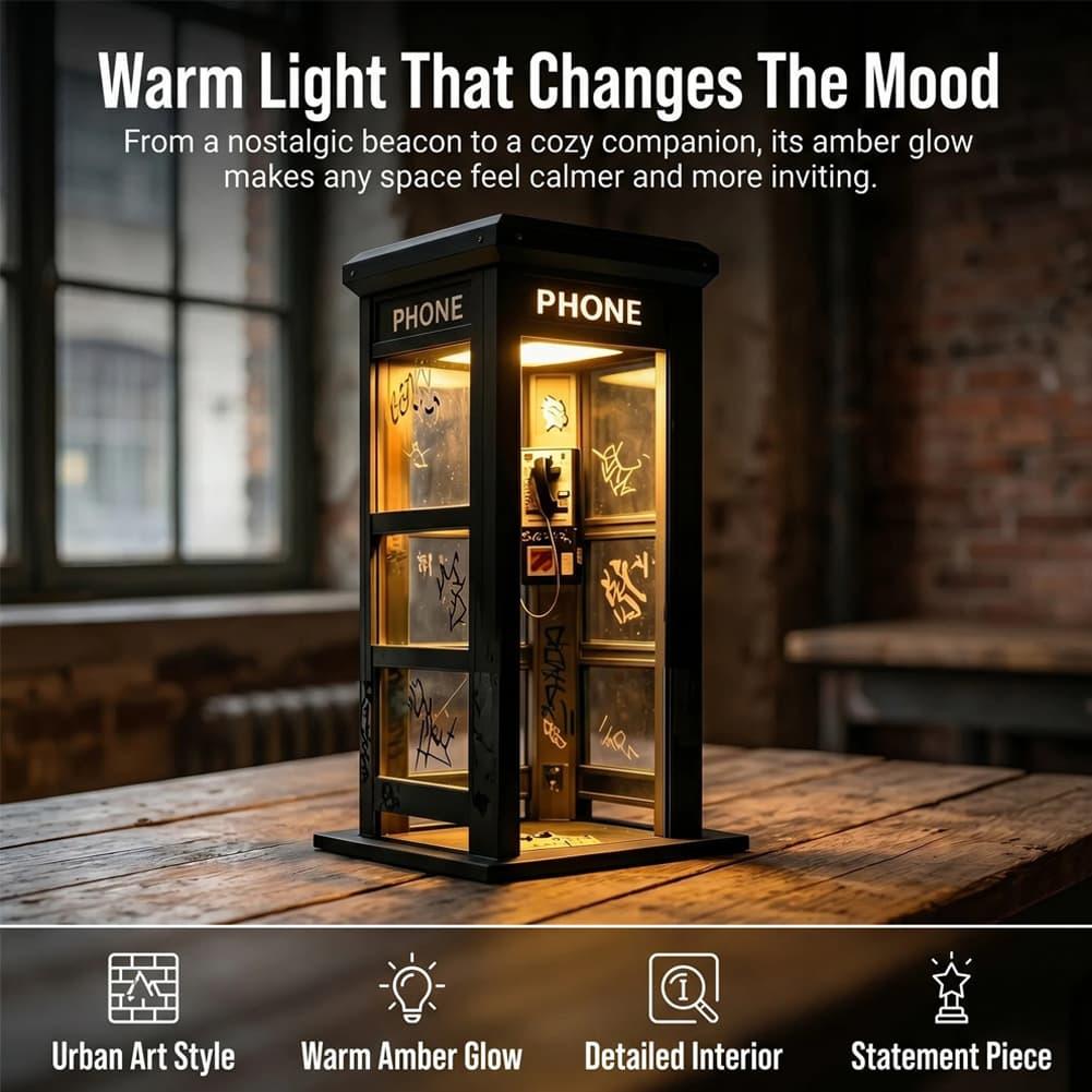 Retro Graffiti Phone Booth Tab - огляд і ціна Desk Setup Lighting