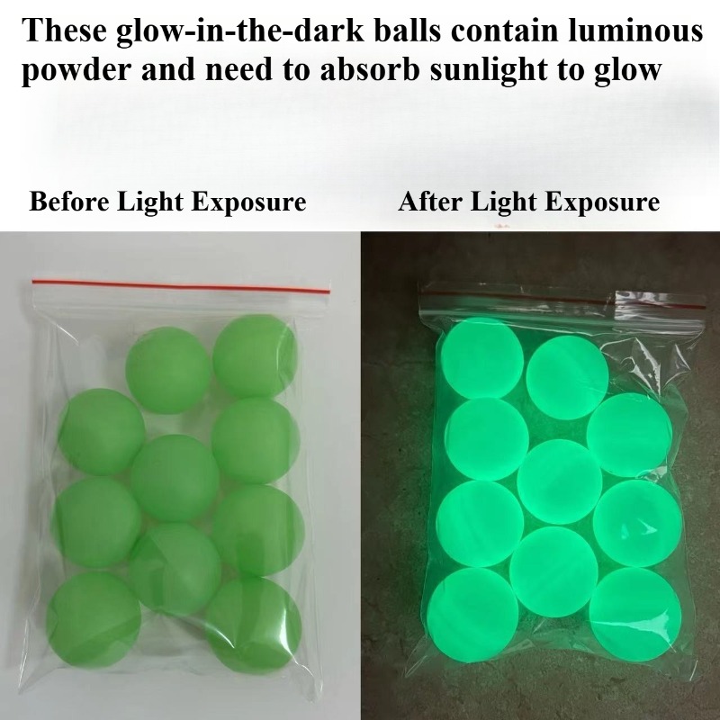 Luminous Table Tennis Balls Gl - огляд і ціна Desk Setup Dark