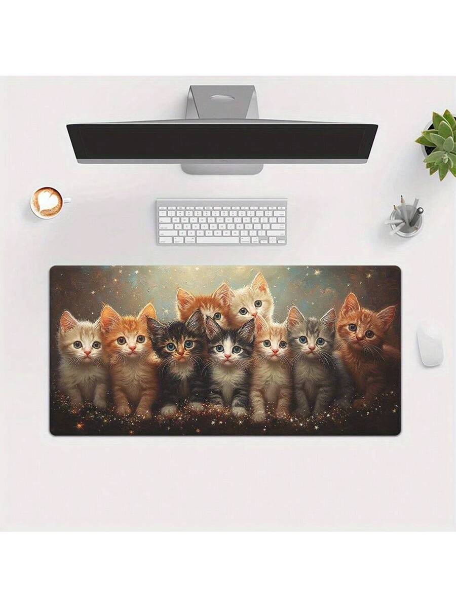 Cute Kitten Gaming Mouse Pad D - огляд і ціна Desk Setup Laptop And Pc