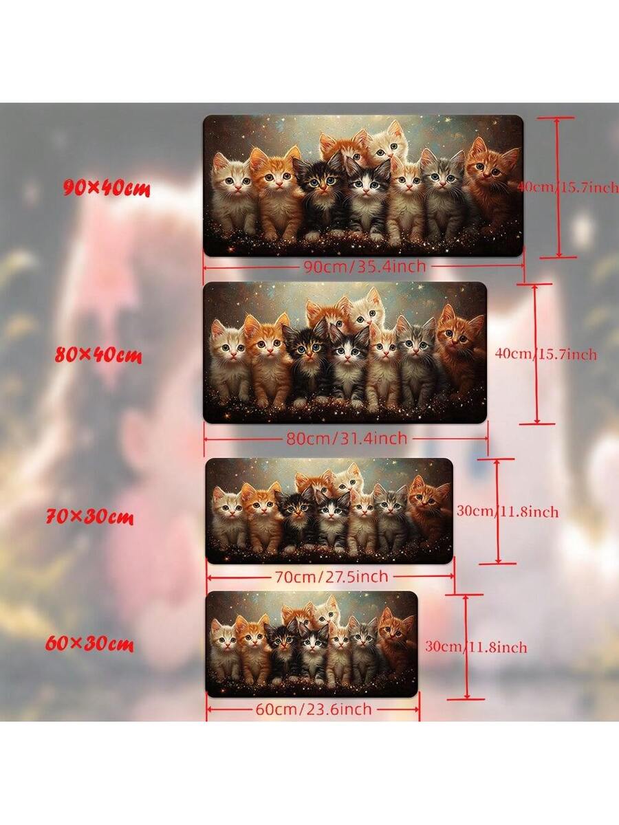 Cute Kitten Gaming Mouse Pad D - огляд і ціна Desk Setup Laptop And Pc