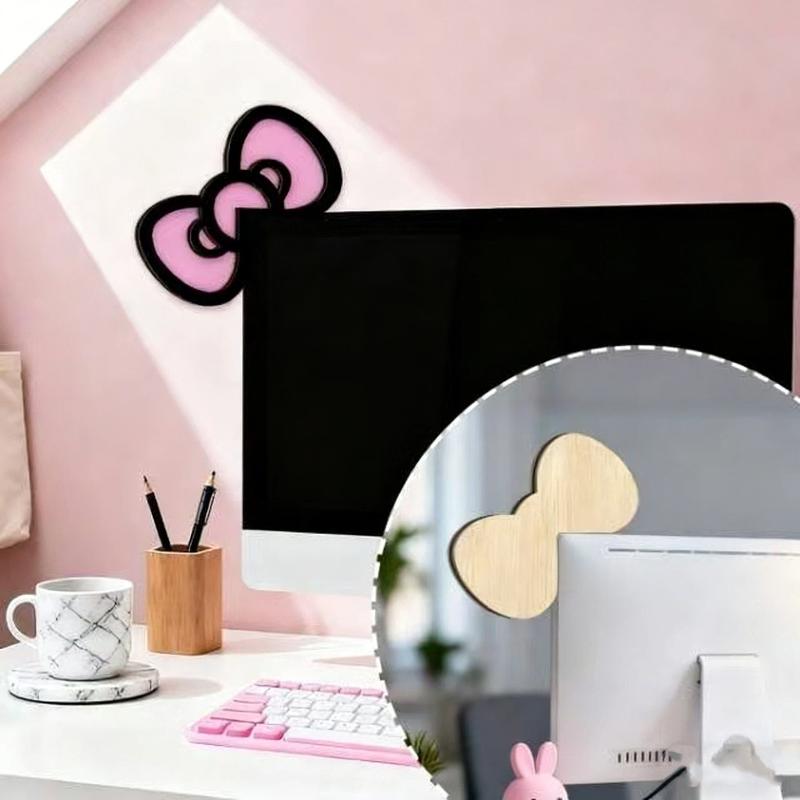 New 1/2Pcs Wooden Bowknot PC A - огляд і ціна Desk Setup Accessories
