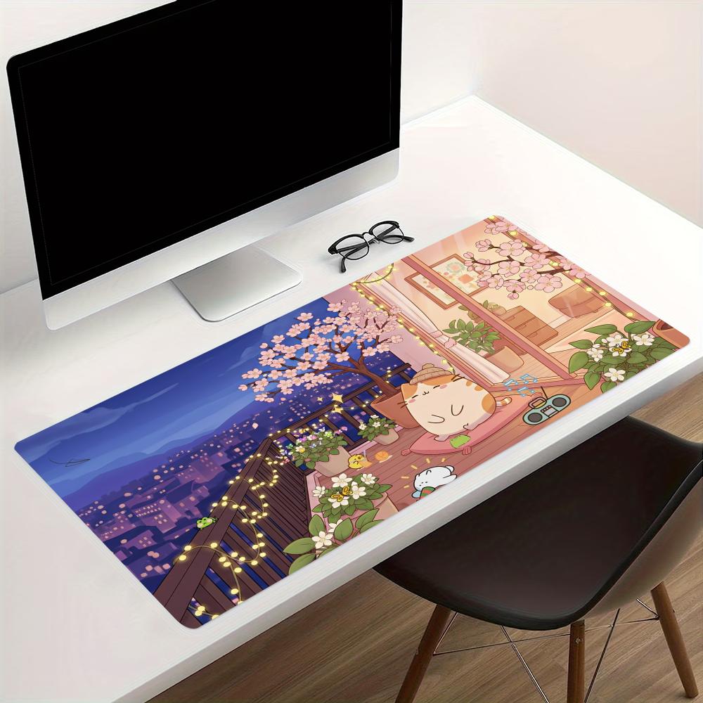 Cozy Anime Street Extended Gam - огляд і ціна Desk Setup Laptop And Pc