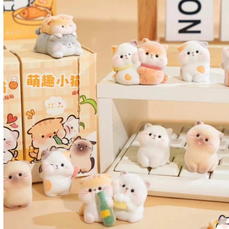 Flocked Unique Lovely Cat Stat - огляд і ціна Desk Setup Editing