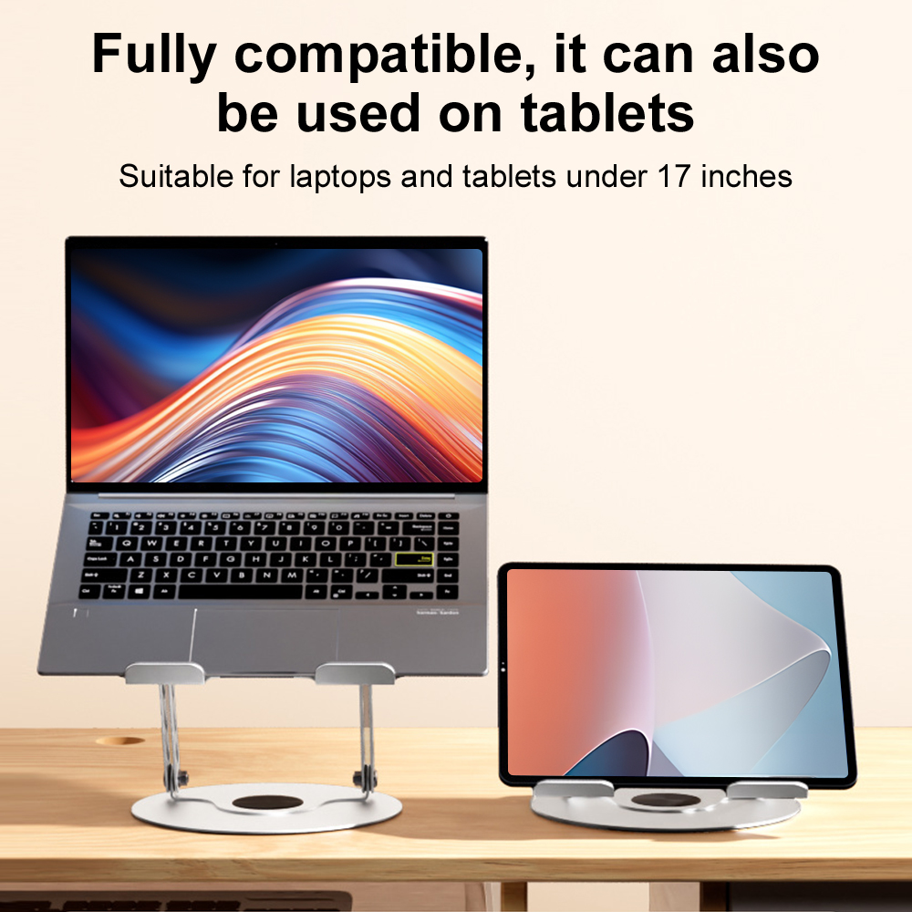 360° Rotating Laptop Stand Adj - огляд і ціна Desk Setup Home Office