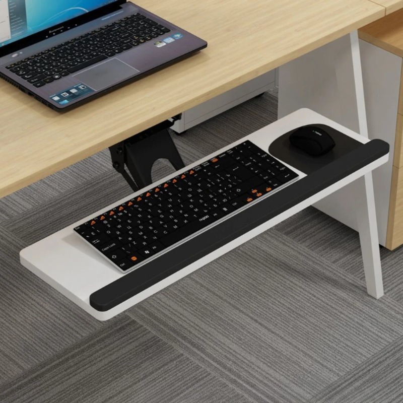 Keyboard Tray Under Desk Slidi - огляд і ціна Desk Setup Home Office