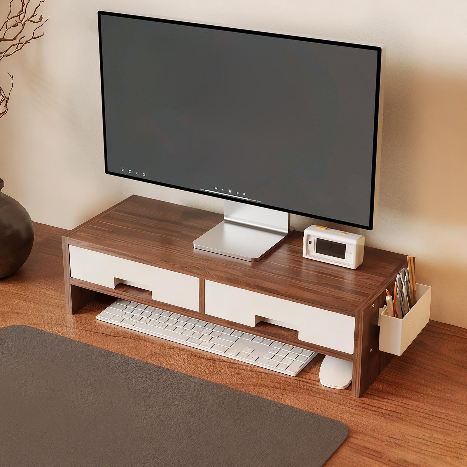 Desk Monitor Stand Riser Doubl - огляд і ціна Desk Setup Home Office