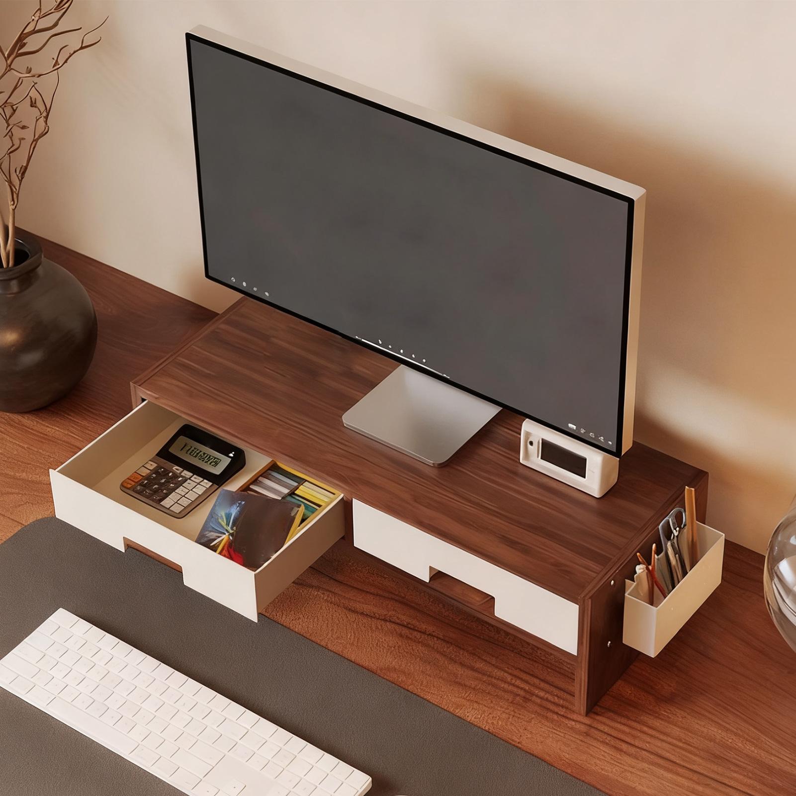 Desk Monitor Stand Riser Doubl - огляд і ціна Desk Setup Home Office