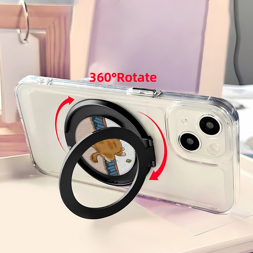 Cartoon Cat Finger Grip Univer - огляд і ціна Dual Phone Holder