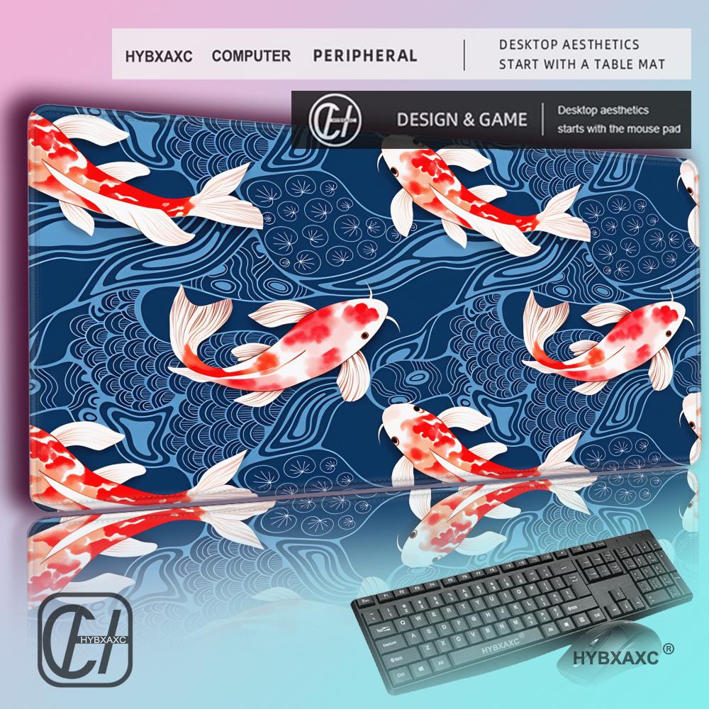 HYBXAXC Japanese Koi Fish Desk - огляд і ціна Desk Setup Red