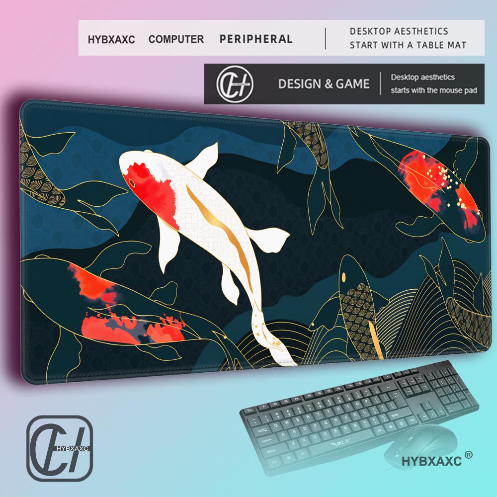 HYBXAXC Japanese Koi Fish Desk - огляд і ціна Desk Setup Red