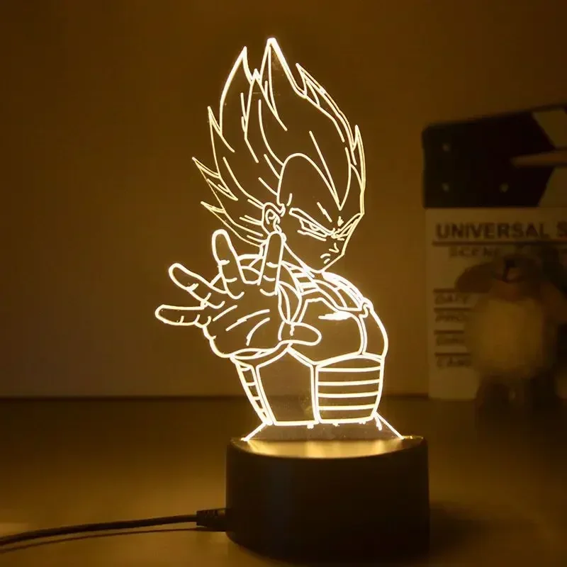 Dragon Ball Z Super Saiyan Veg - огляд і ціна Desk Setup Lighting