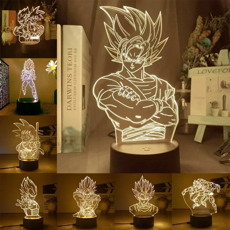 Dragon Ball Z Super Saiyan Veg - огляд і ціна Desk Setup Lighting