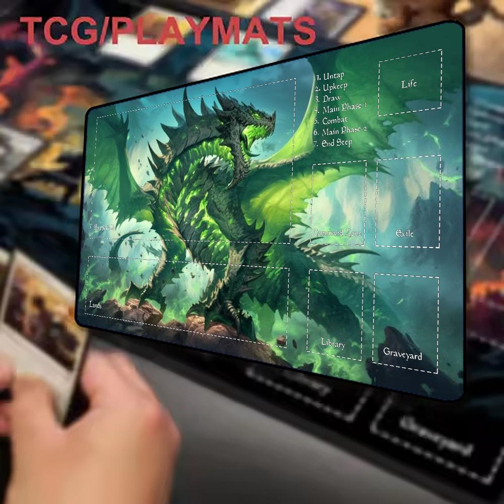 Dark Purple Phoenix Playmat TC - огляд і ціна Desk Setup Dark