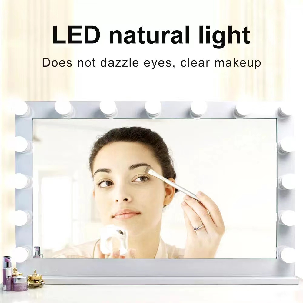 LED Light Paste Mirror Makeup  - огляд і ціна Desk Setup Lighting
