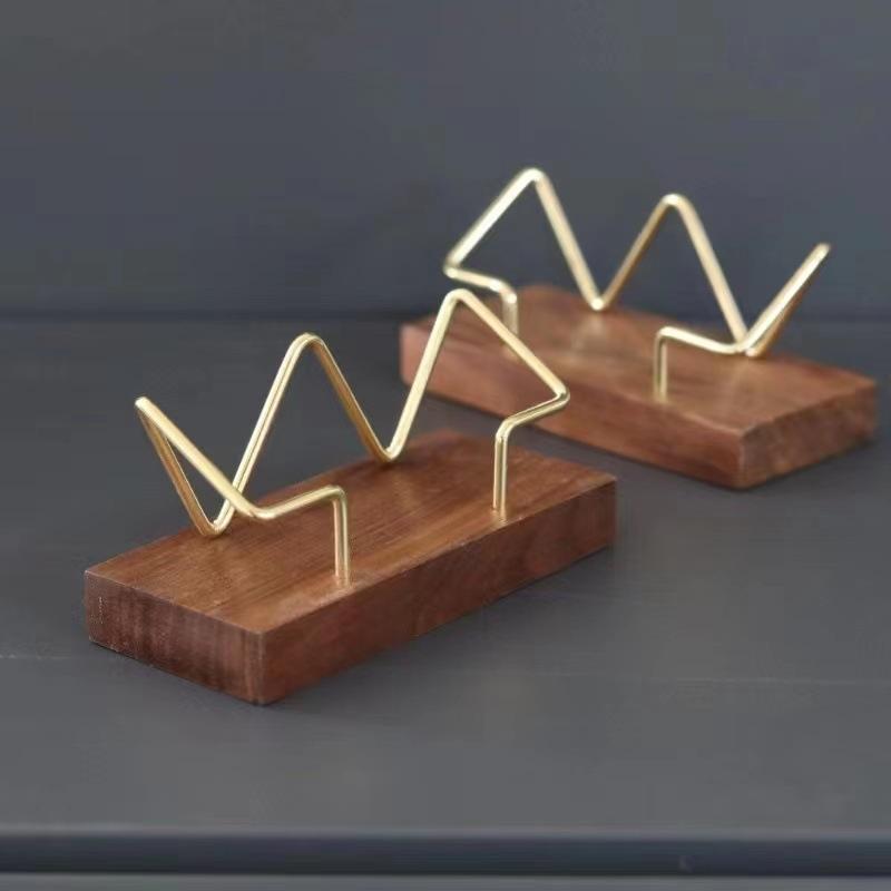 【A8】Wooden Business Card Holde - огляд і ціна Desk Setup Home Office