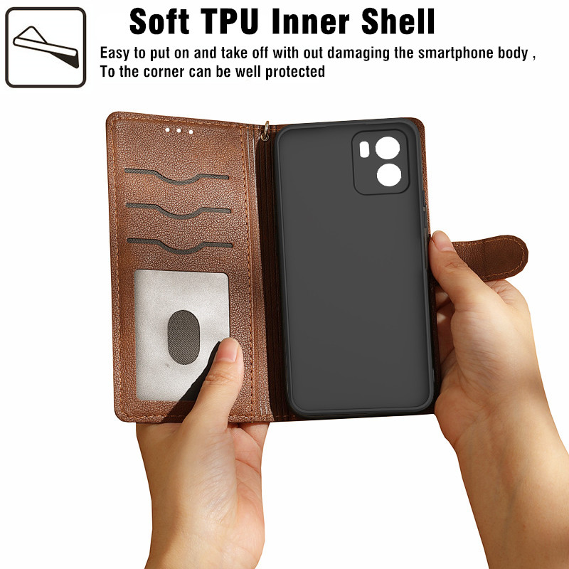 Wallet Flip Case For xiaomi qi - огляд і ціна Dual Phone Holder