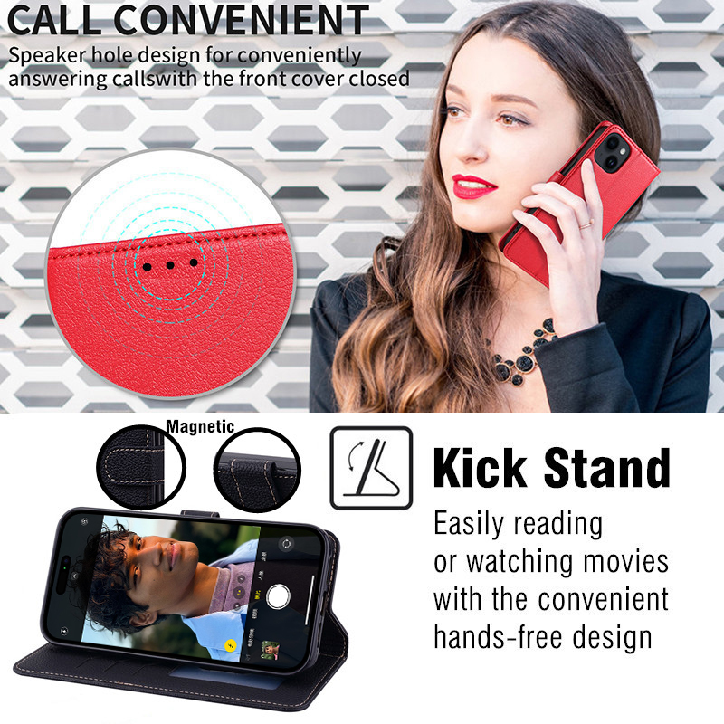 Wallet Flip Case For xiaomi qi - огляд і ціна Dual Phone Holder