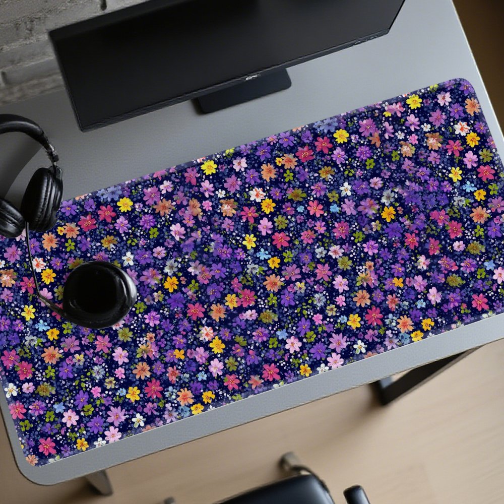 Floral Pattern Desk Mat Large  - огляд і ціна Desk Setup Dark