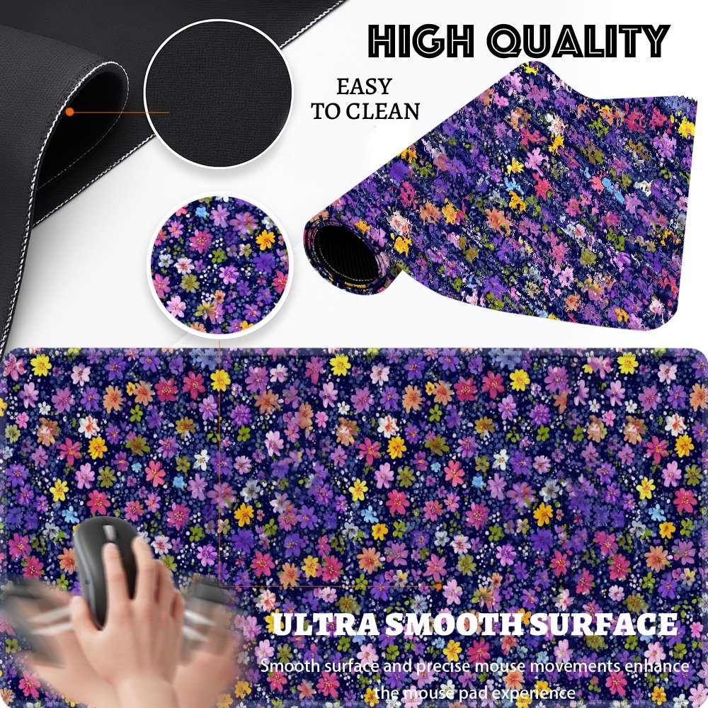 Floral Pattern Desk Mat Large  - огляд і ціна Desk Setup Dark