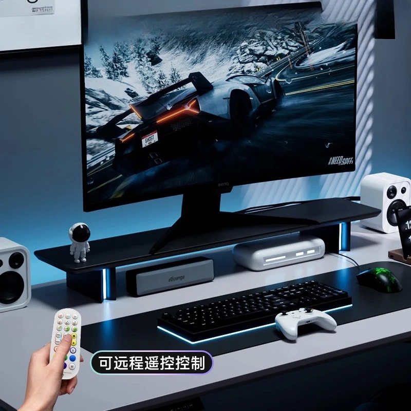 RGB Monitor Stand Ergonomic Co - огляд і ціна Desk Setup With 2 Monitors