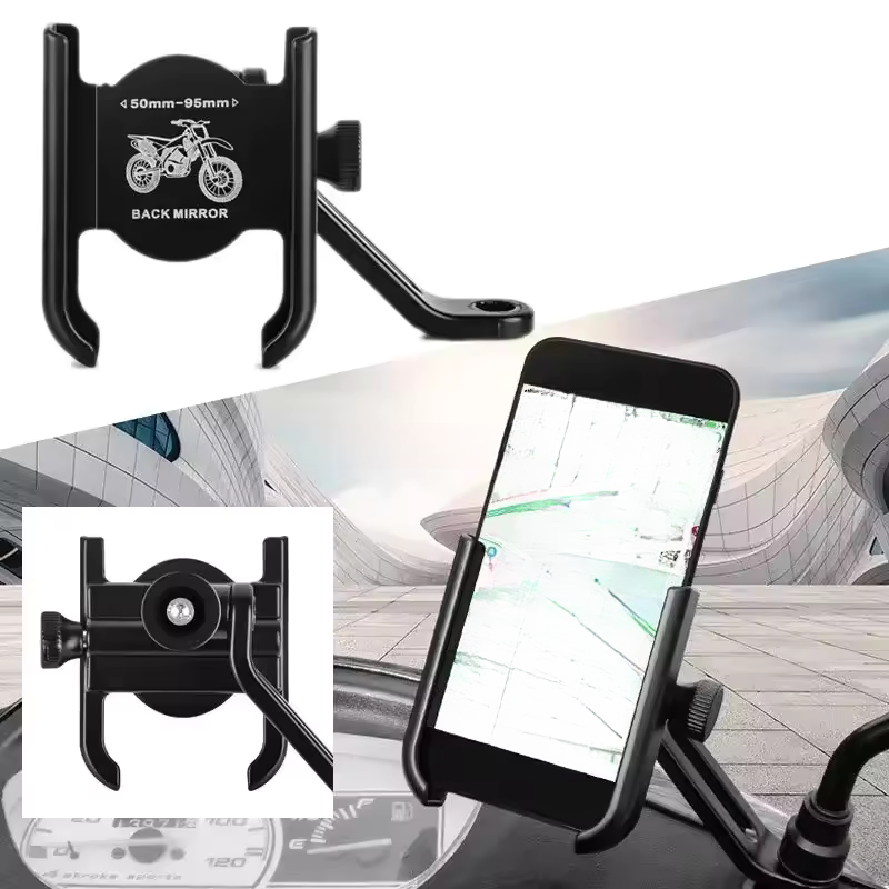 Aluminum Alloy Motorcycle Bicy - огляд і ціна Dual Phone Holder