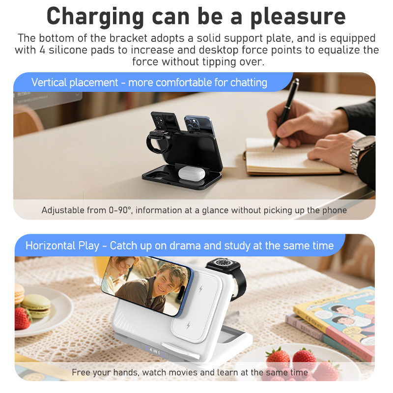 4 in 1 Dual Phone Wireless Cha - огляд і ціна Dual Phone Holder