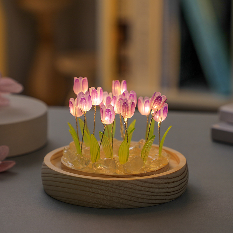 Handmade Tulip Night Lght Hand - огляд і ціна Desk Setup Lighting