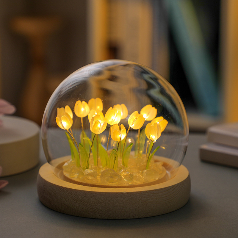 Handmade Tulip Night Lght Hand - огляд і ціна Desk Setup Lighting