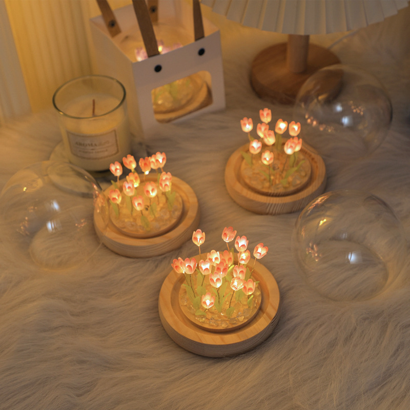 Handmade Tulip Night Lght Hand - огляд і ціна Desk Setup Lighting