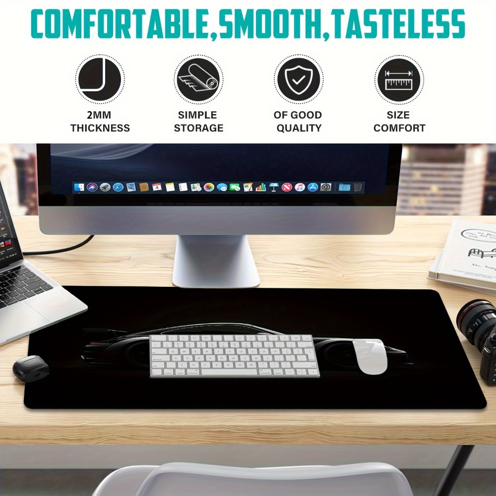 Sanded Black Gaming Mouse Pad  - огляд і ціна Desk Setup Editing