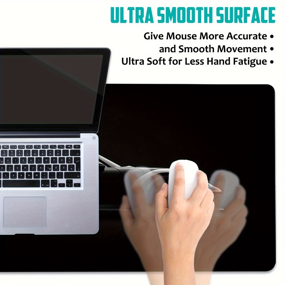 Sanded Black Gaming Mouse Pad  - огляд і ціна Desk Setup Editing